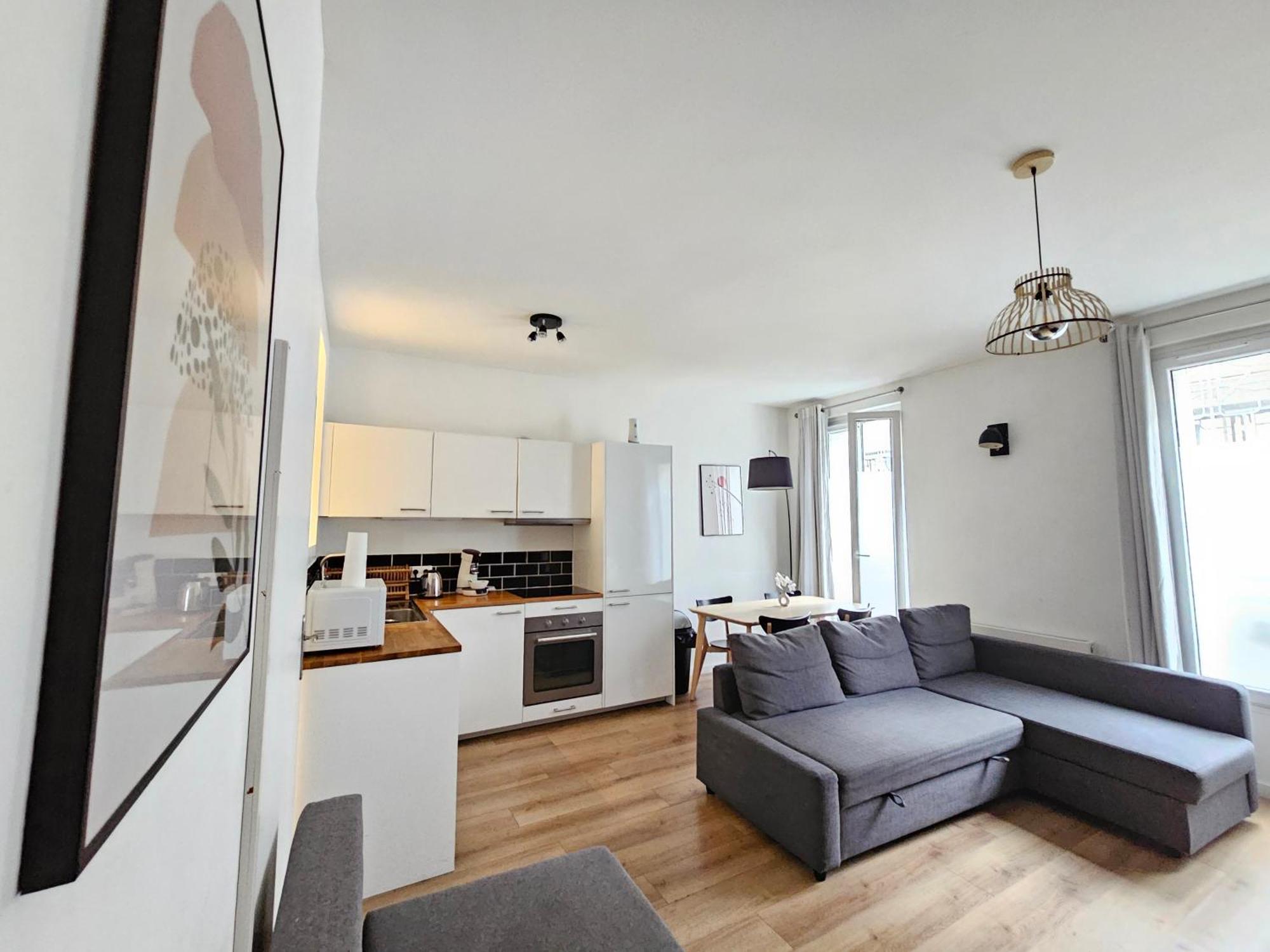 *Appartement Moderne/2 Minutes Du Metro* Сент-Уен Екстериор снимка